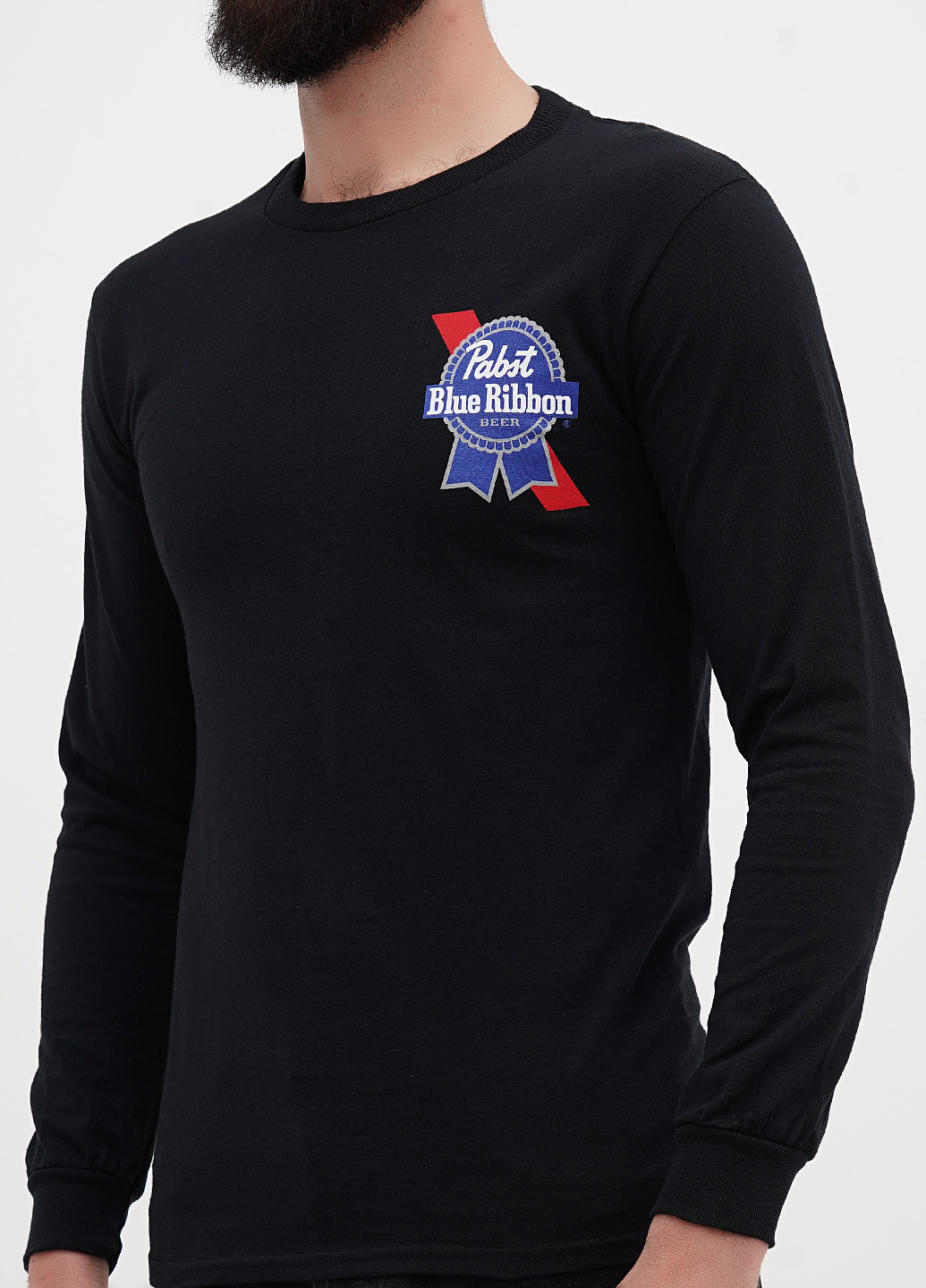 Лонгслів Ripple Junction малюнок чорний кежуали бавовна