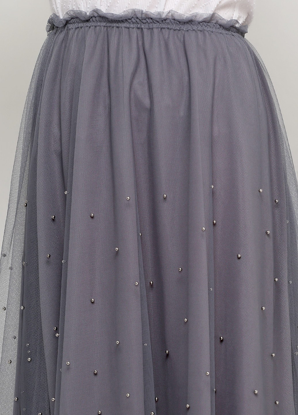 Темно-серая кэжуал однотонная юбка BRANDTEX COPENHAGEN миди