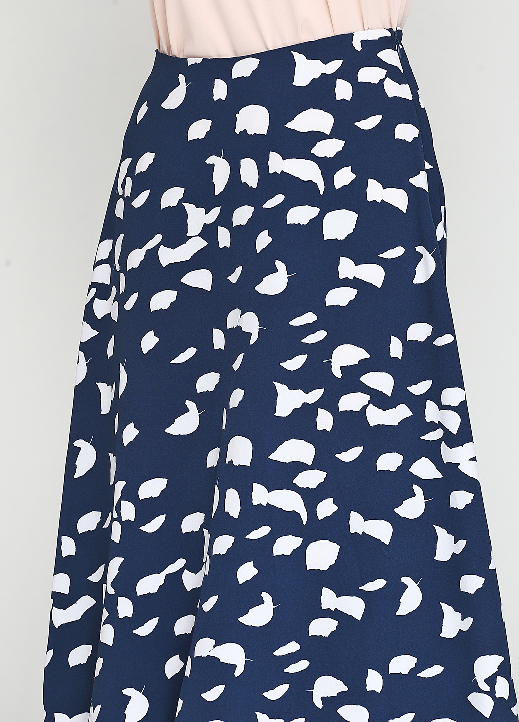 Темно-синяя кэжуал с рисунком юбка New York & Company