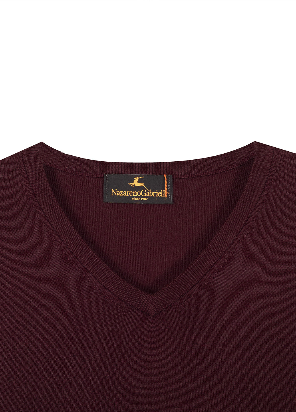 Темно-бордовый демисезонный пуловер пуловер Nazarenogabrielli