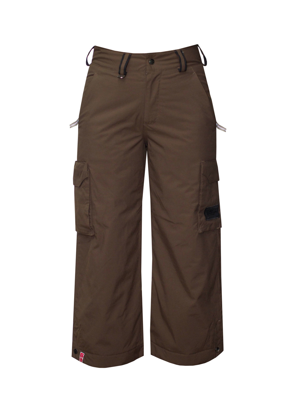 Темно-коричневые спортивные зимние брюки с высокой талией Bonfire