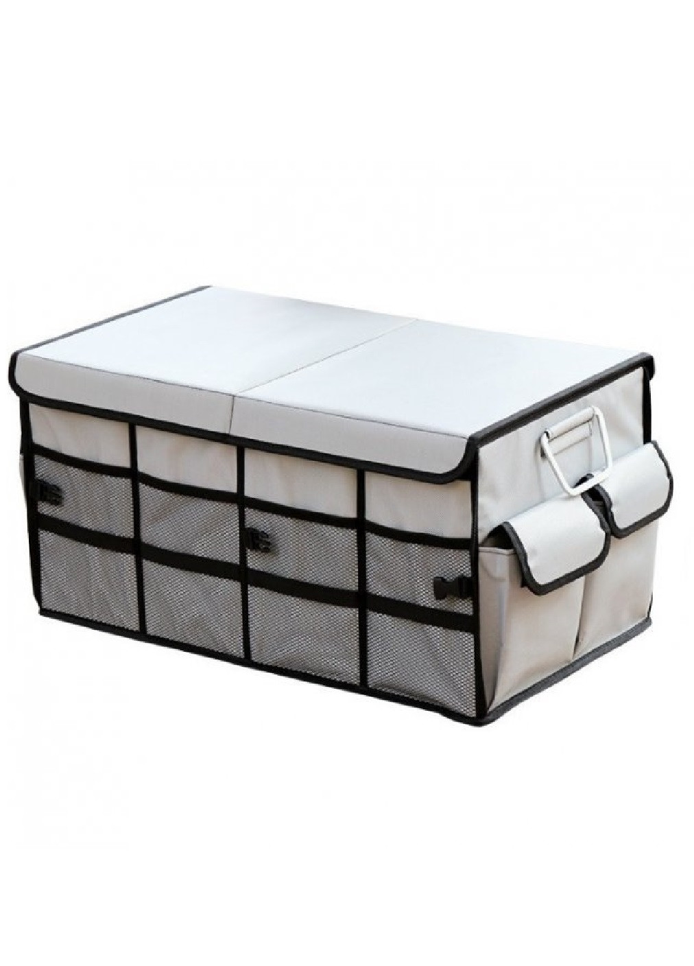 Органайзер складний у багажник в автомобіль для продуктів інструментів зі знімною кришкою 60х35х30 см (473274-Prob) Сірий Unbranded (254272628)