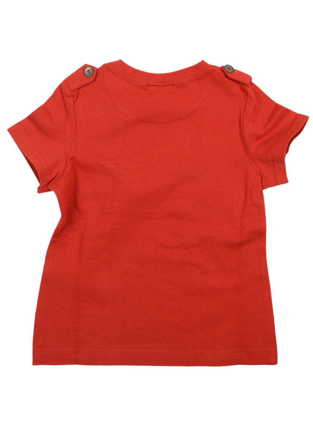 Красная летняя футболка с коротким рукавом Ikks