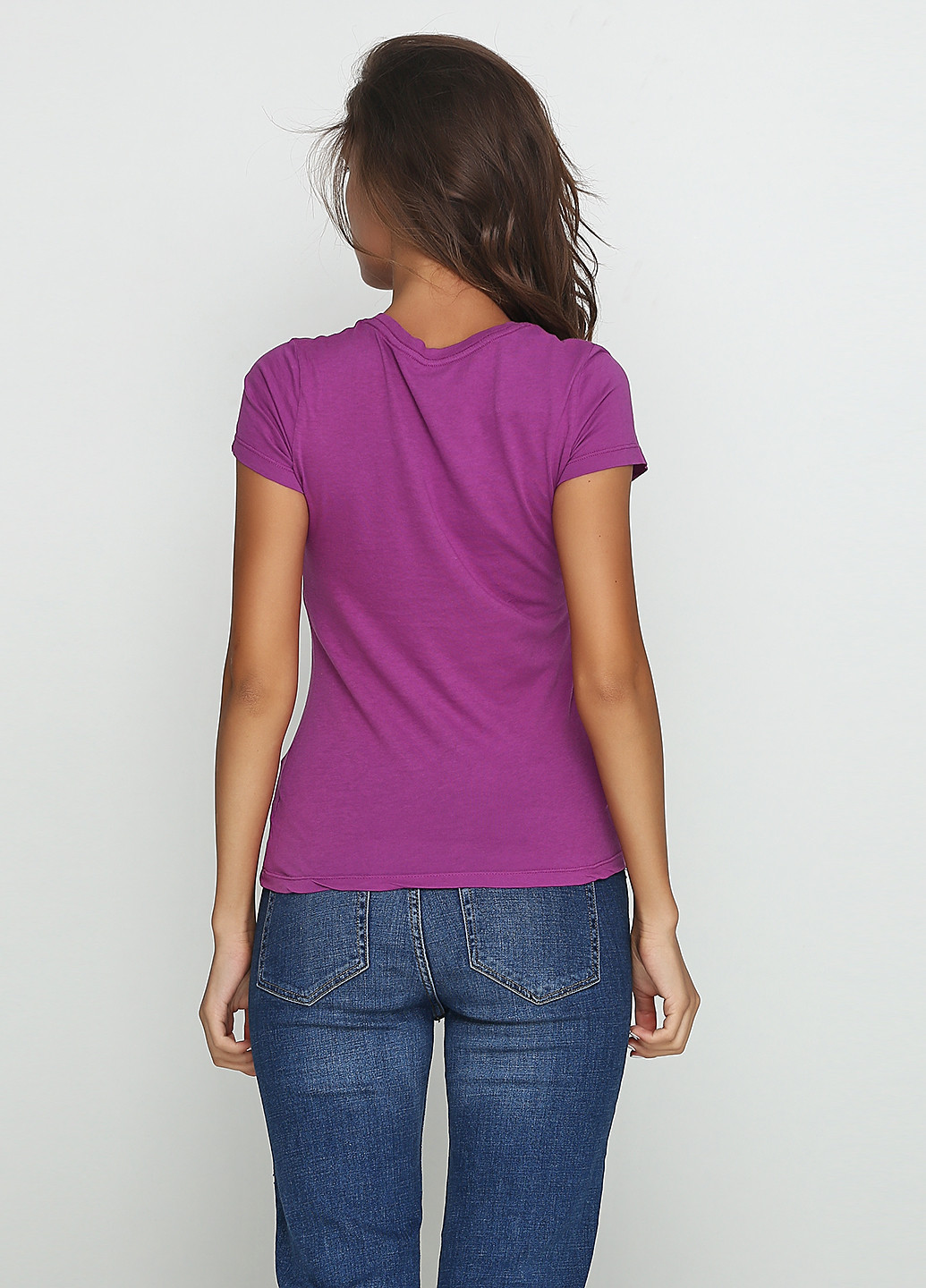 Фиолетовая летняя футболка BDG