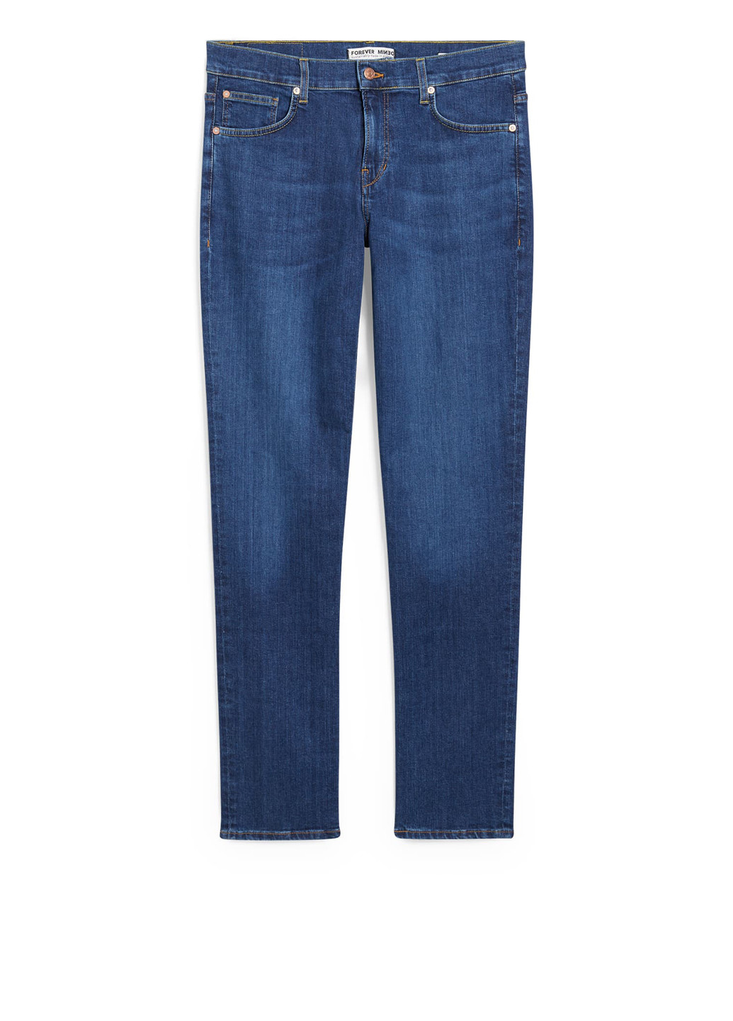 Синие демисезонные зауженные джинсы C&A