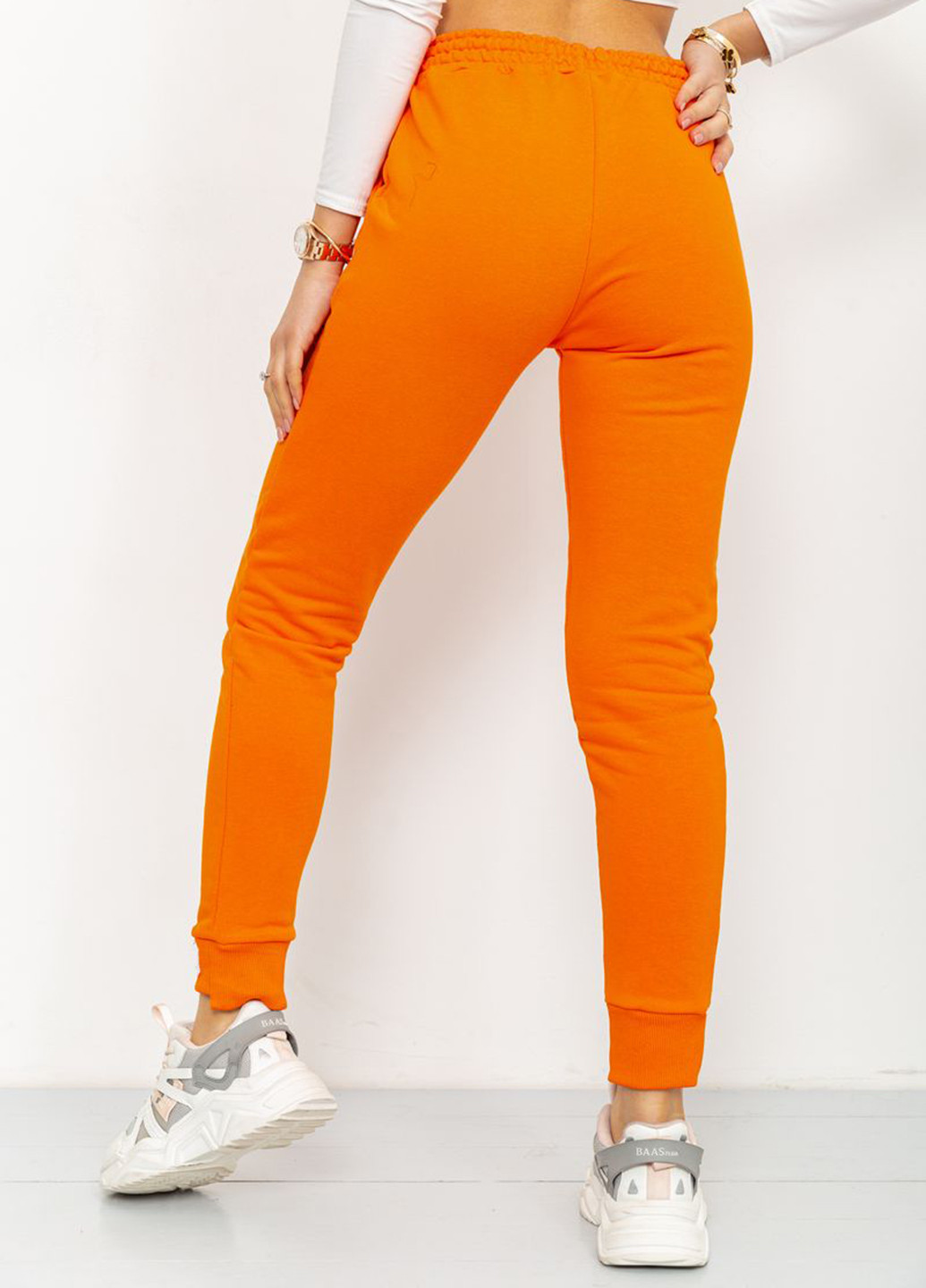 Оранжевые спортивные демисезонные джоггеры брюки Ager