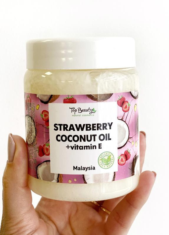 Ароматизированное масло для лица, тела и волос банка 250 мл Strawberry-Coconut Top Beauty (212372336)