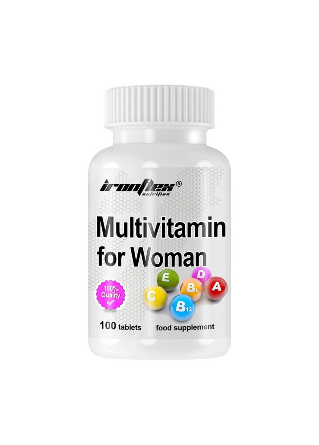 Вітаміни для жінок Multivitamin for Women 100 таблеток Iron Flex (255409869)