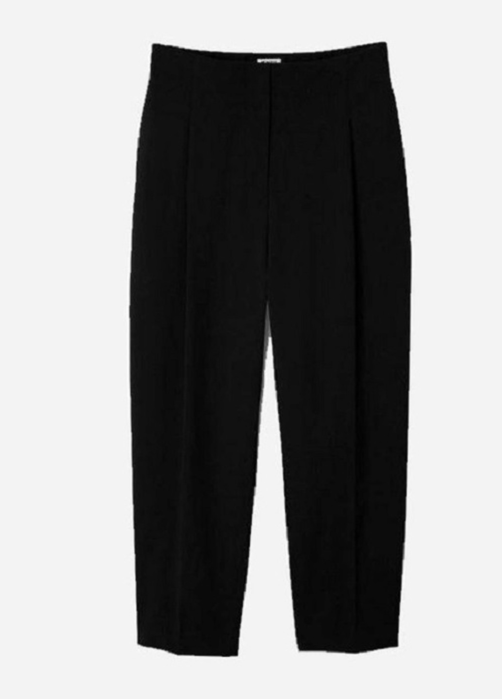 Черные кэжуал демисезонные классические брюки Weekday