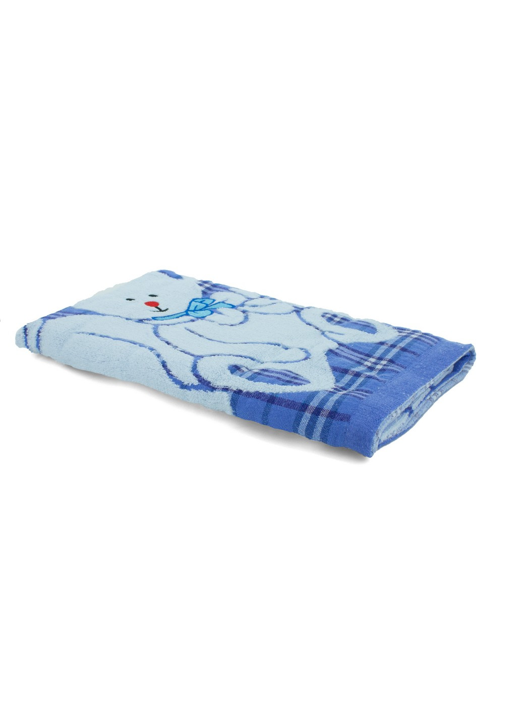 Home банное полотенце изо льная и махры «мишка и ромашки», 70х140 см синий производство - Китай