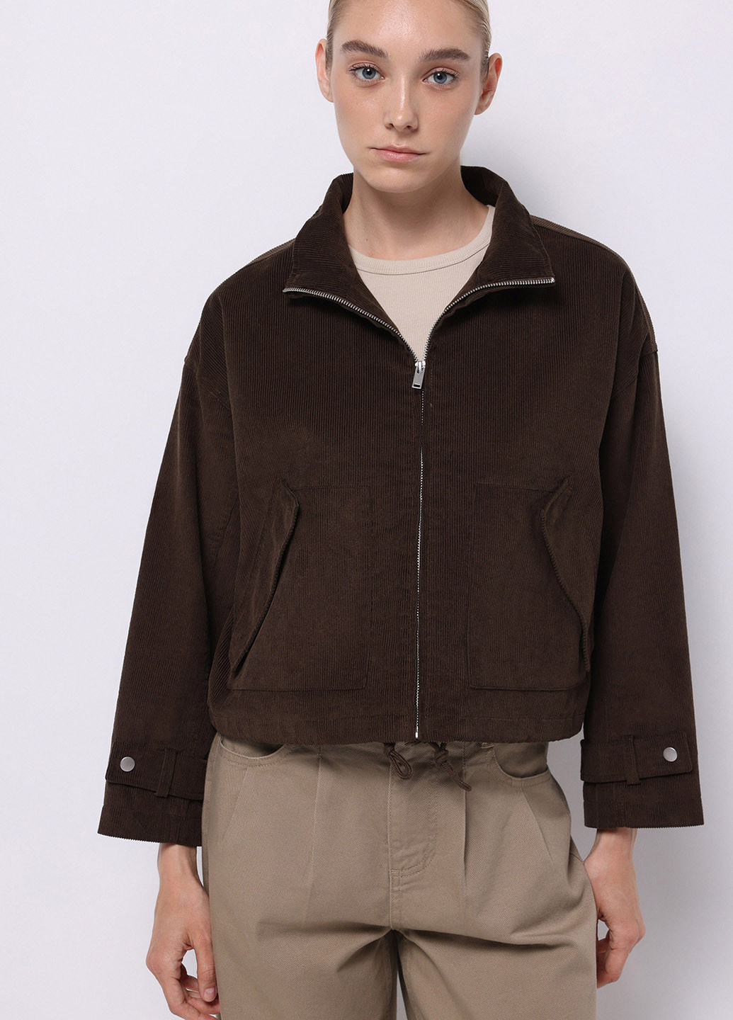 Коричневая демисезонная куртка Colin's