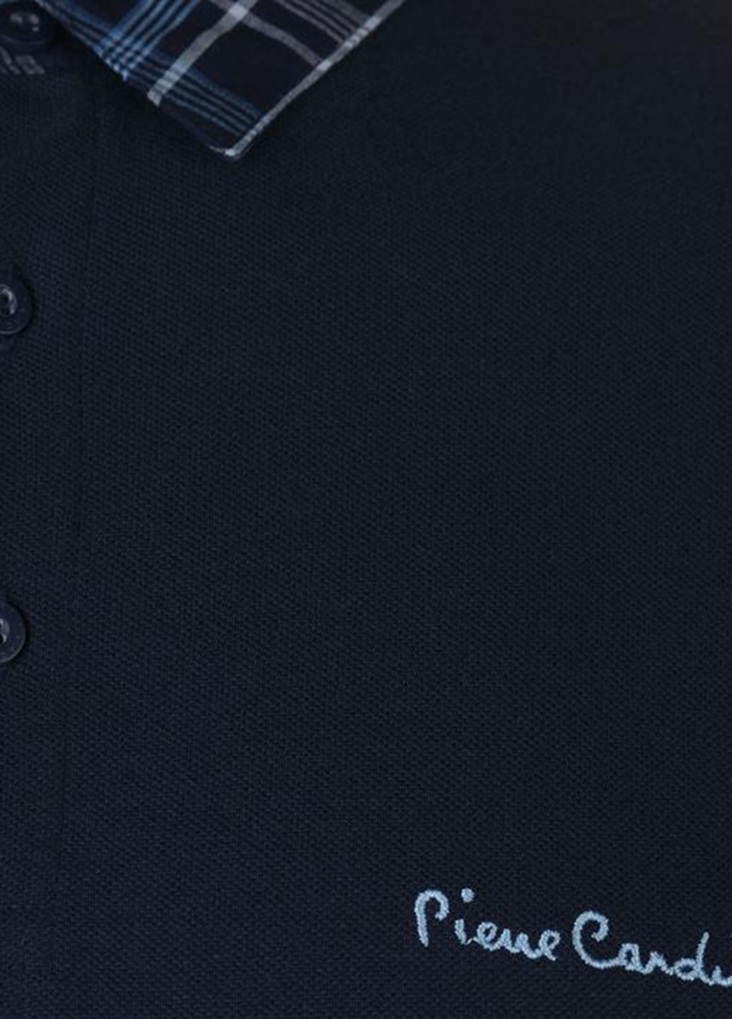 Темно-синяя футболка-поло для мужчин Pierre Cardin однотонная