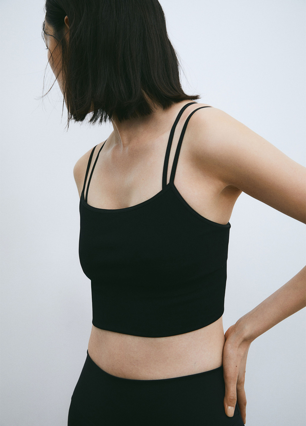 Чорний бюстгальтер для годуючих H&M без кісточок поліамід