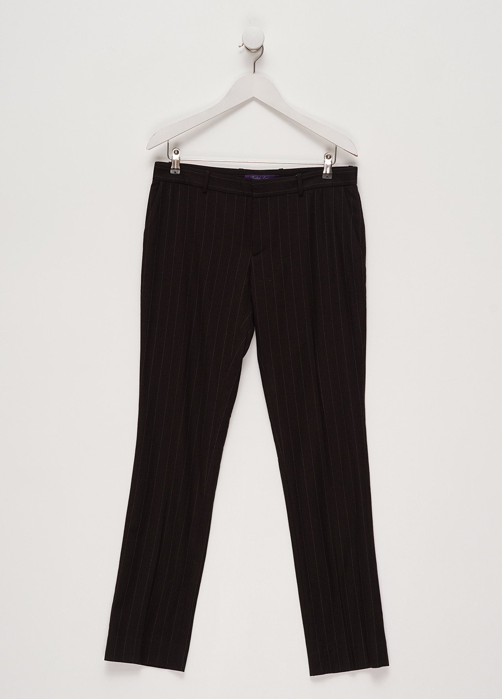 Темно-коричневые кэжуал демисезонные зауженные брюки Ralph Lauren