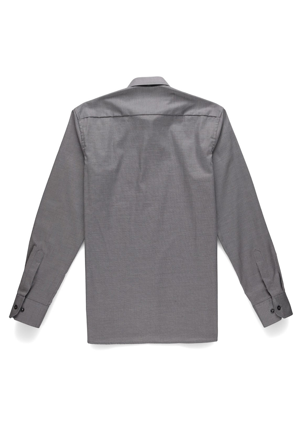 Серая классическая, кэжуал рубашка однотонная Eterna