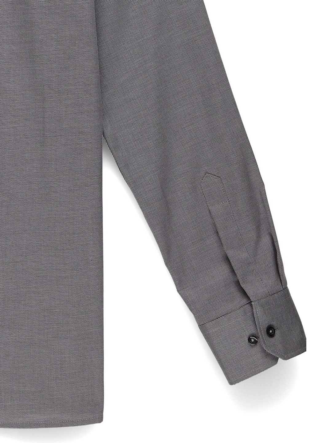 Серая классическая, кэжуал рубашка однотонная Eterna