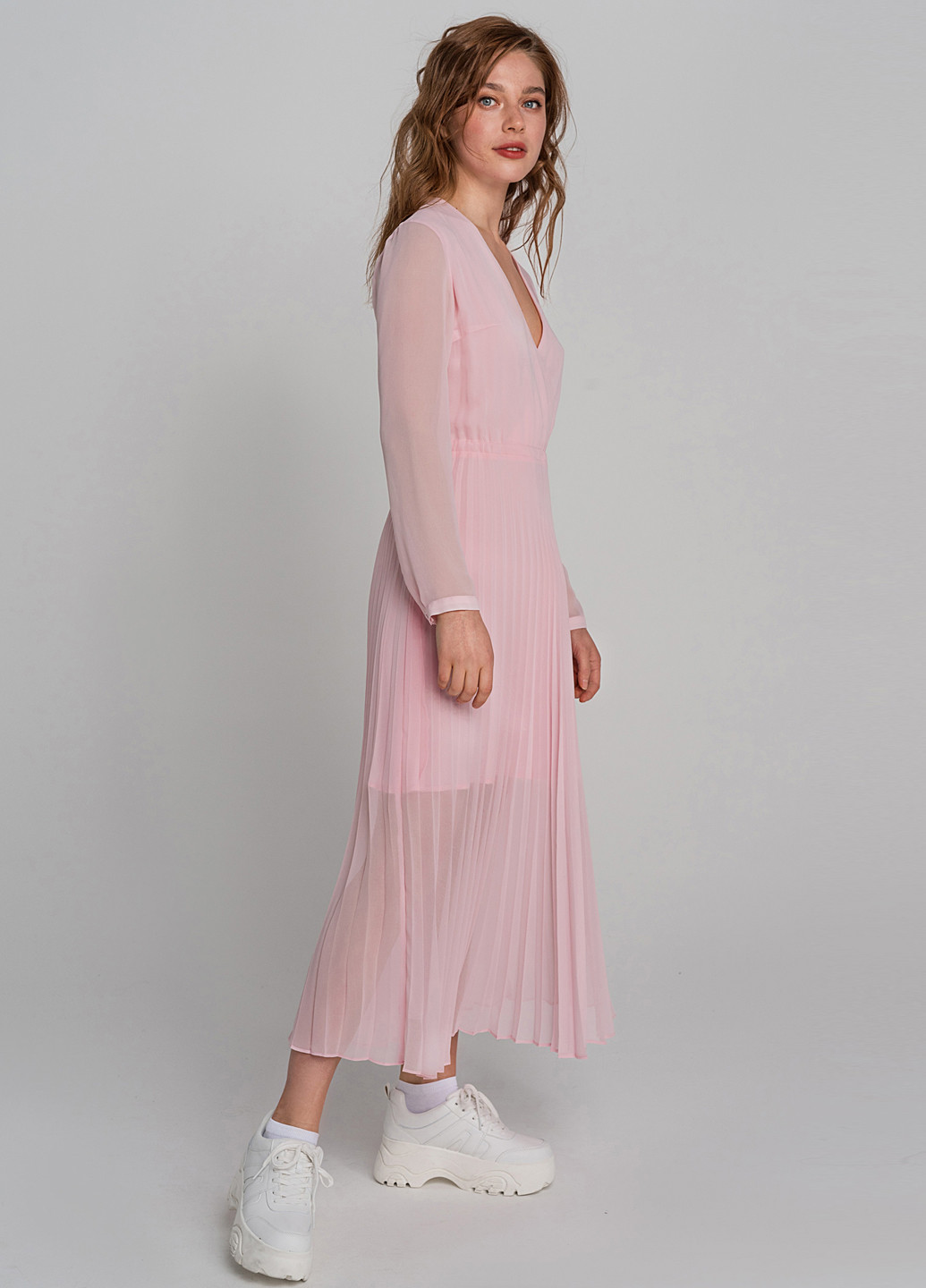 Светло-розовое кэжуал платье на запах befree