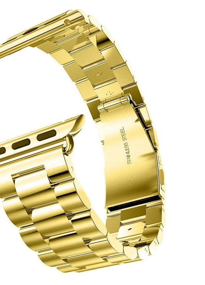 Ремешок Stainless Stee для Apple Watch 38/40mm металлический золотой Series 5 4 3 2 1 gold ARM (222374706)