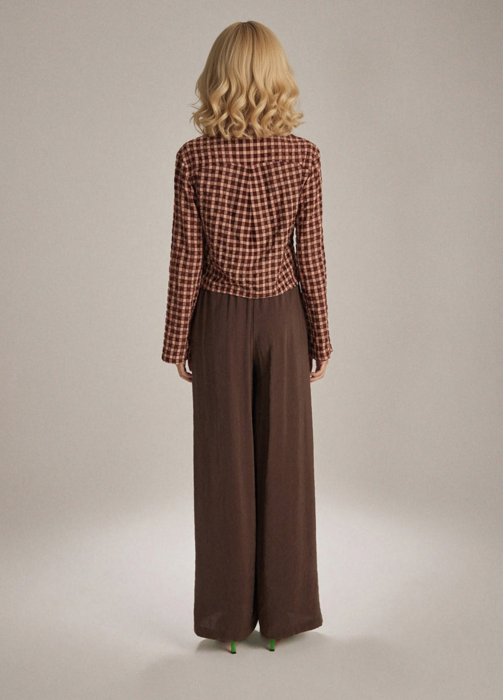 Коричневая кэжуал рубашка в клетку Reserved