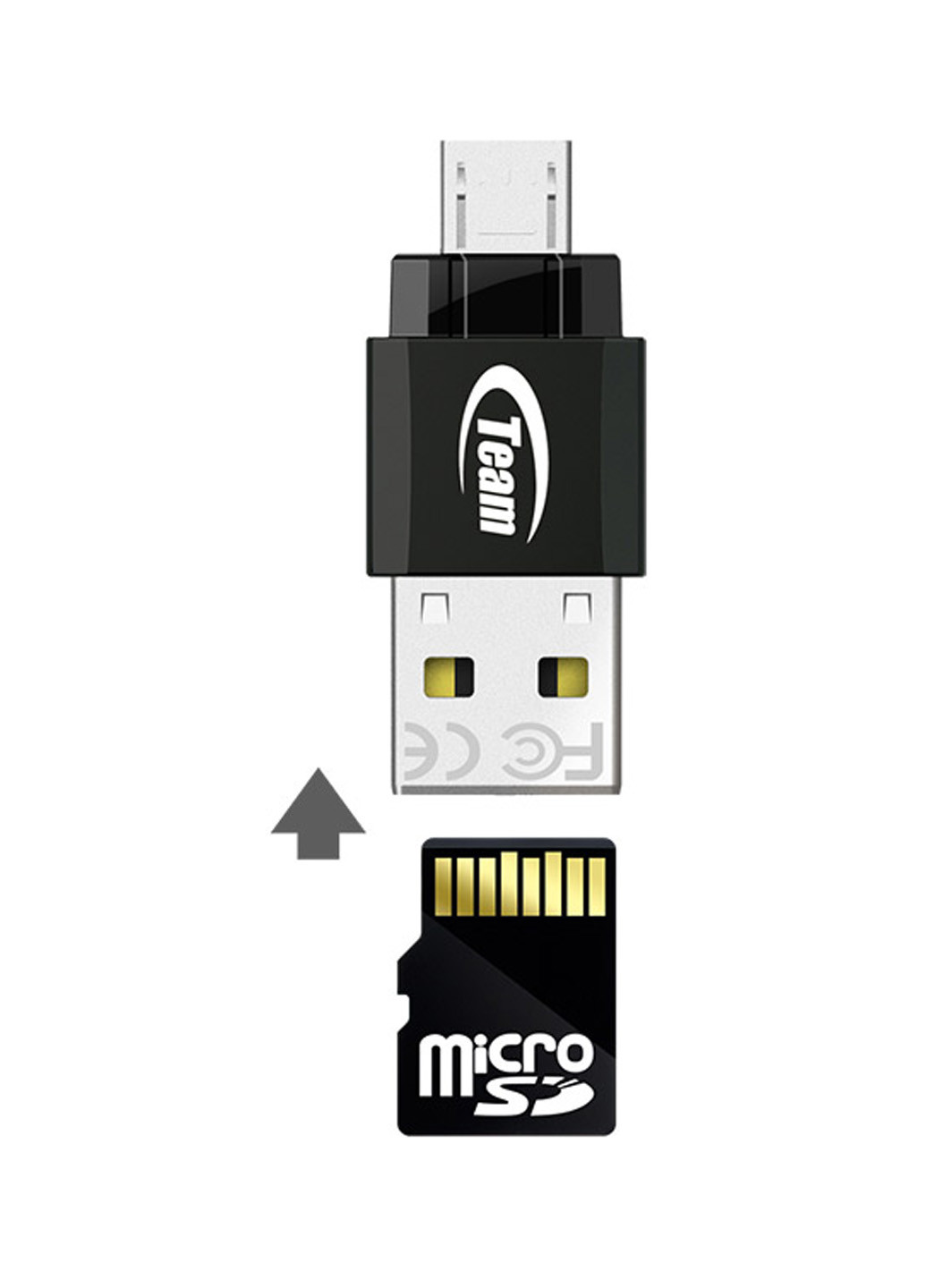 Флеш пам'ять USB M141 OTG 32GB USB / micro-USB / microSD Black (TUSDH32GCL1036) Team флеш память usb team m141 otg 32gb usb/micro-usb/microsd black (tusdh32gcl1036) (134201731)