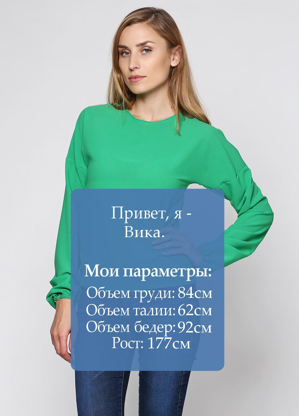 Зеленая демисезонная блуза Podium