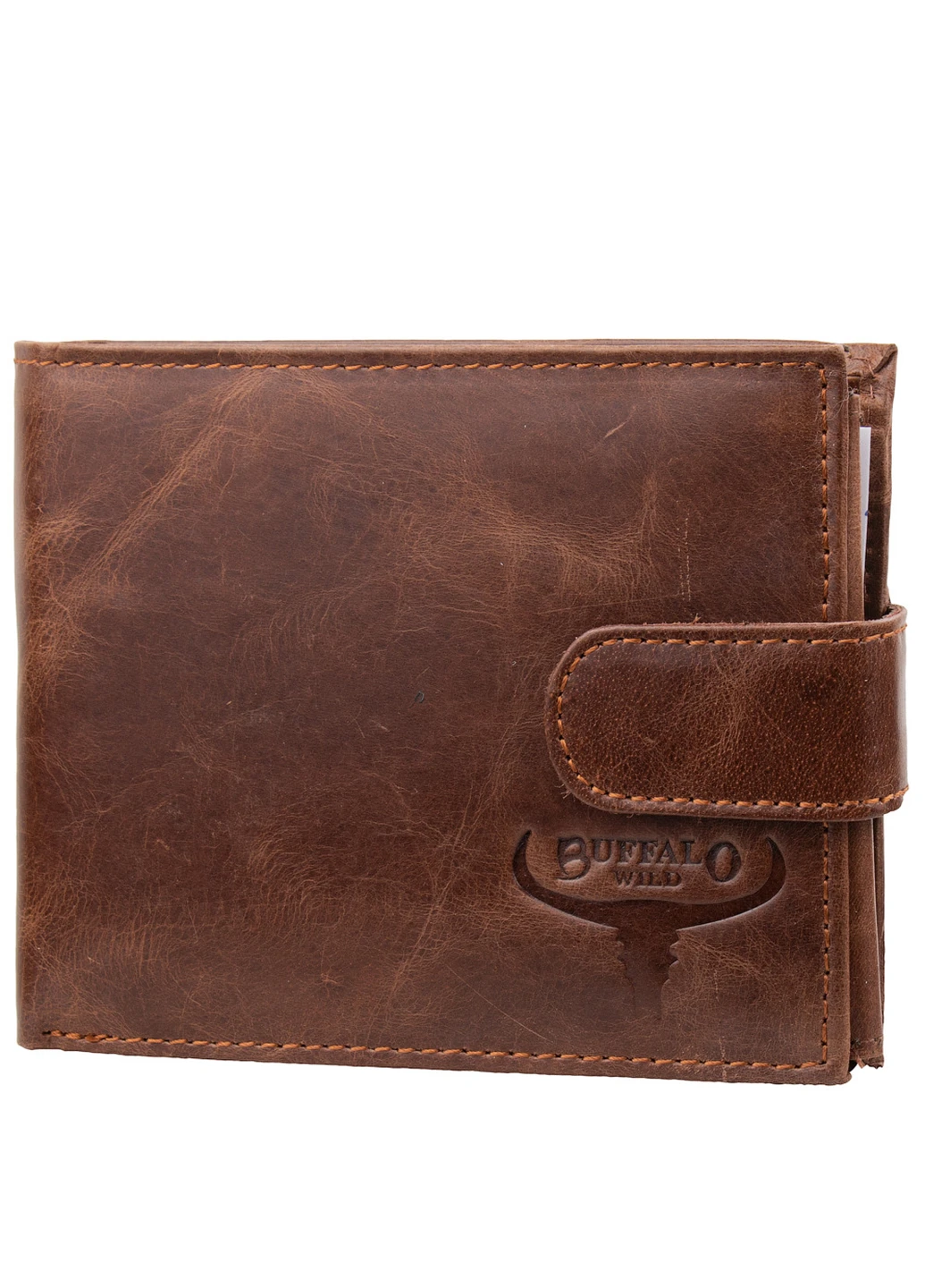 Мужское кожаное портмоне 12,5х10х2 см Buffalo Wild (232989353)