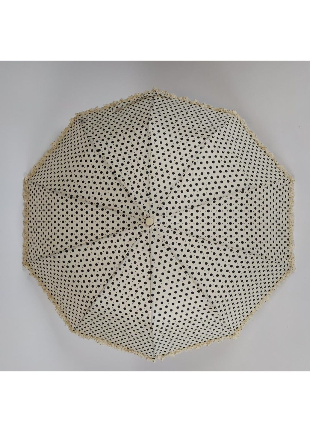 Бежева парасолька напівавтоматична жіноча 101 см S&L (195705416)