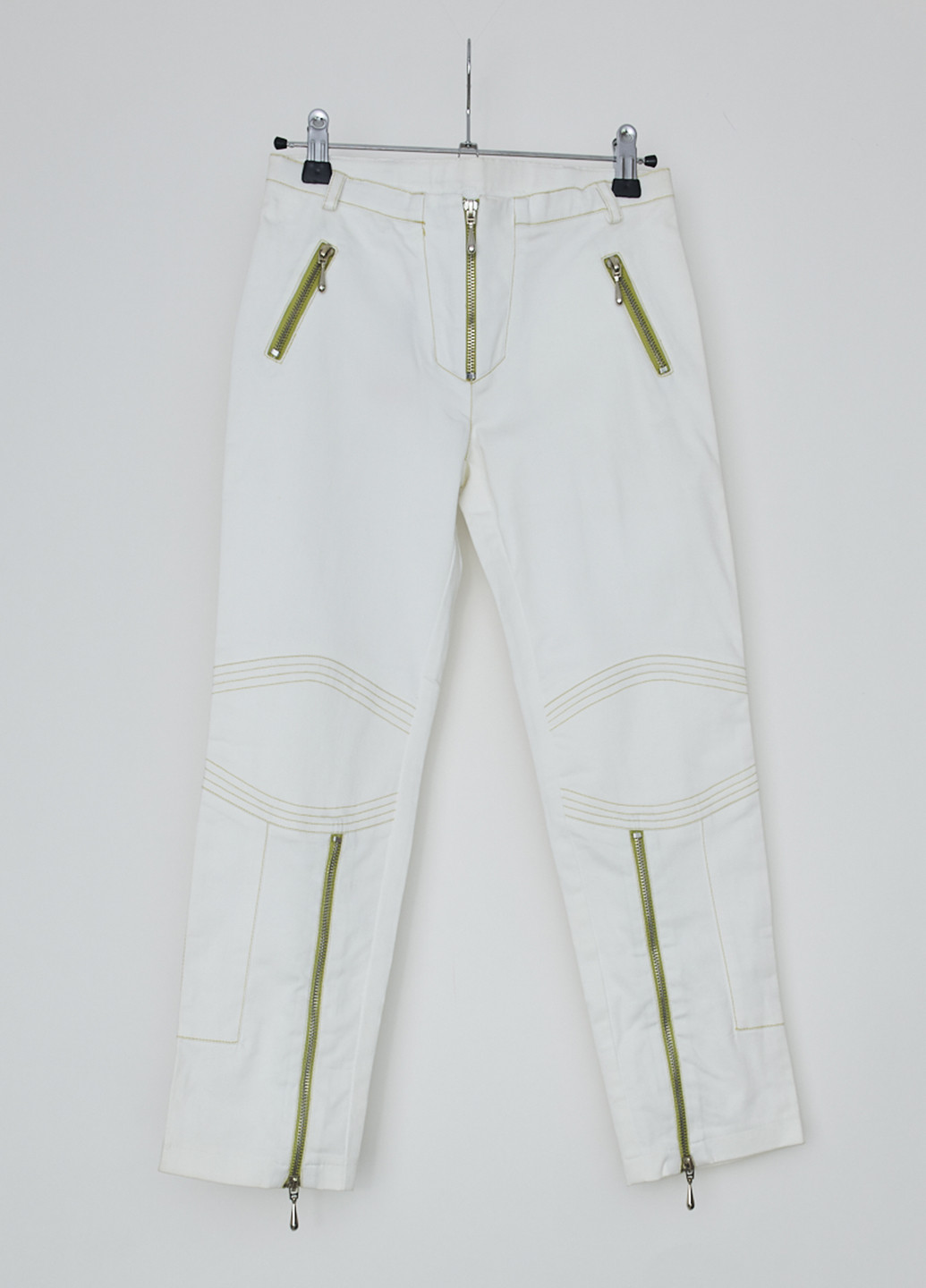 Белые кэжуал демисезонные зауженные брюки Mandarino