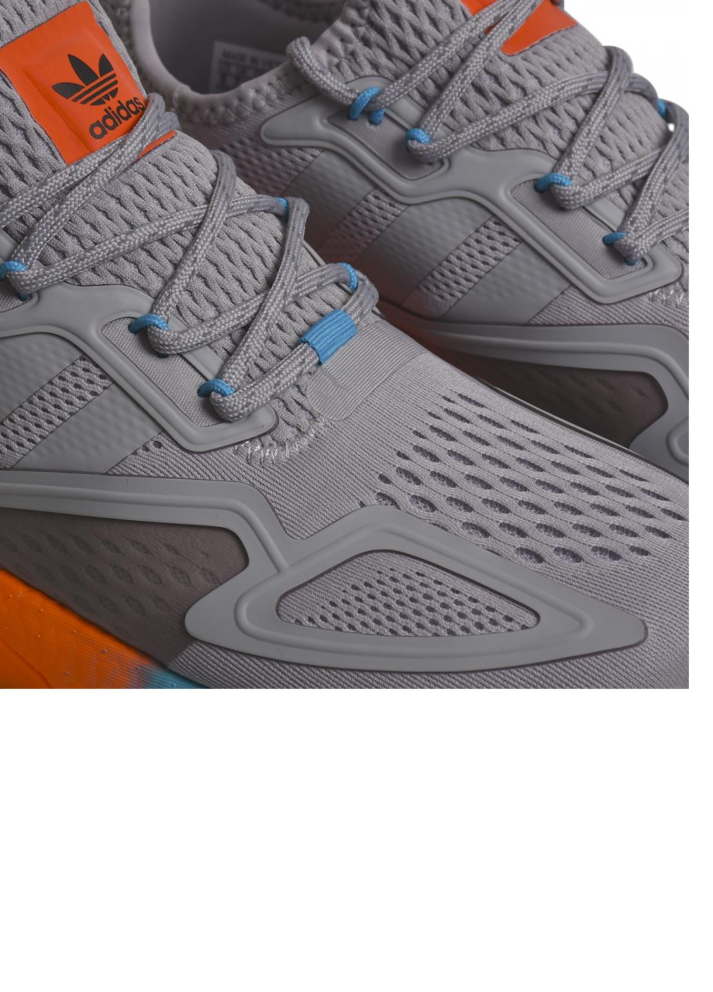 Серые демисезонные кроссовки zx 2k boost fy0606 adidas