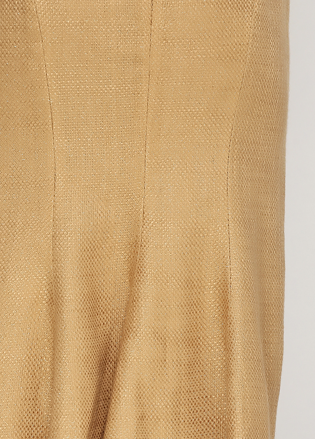 Золотая кэжуал однотонная юбка Covington