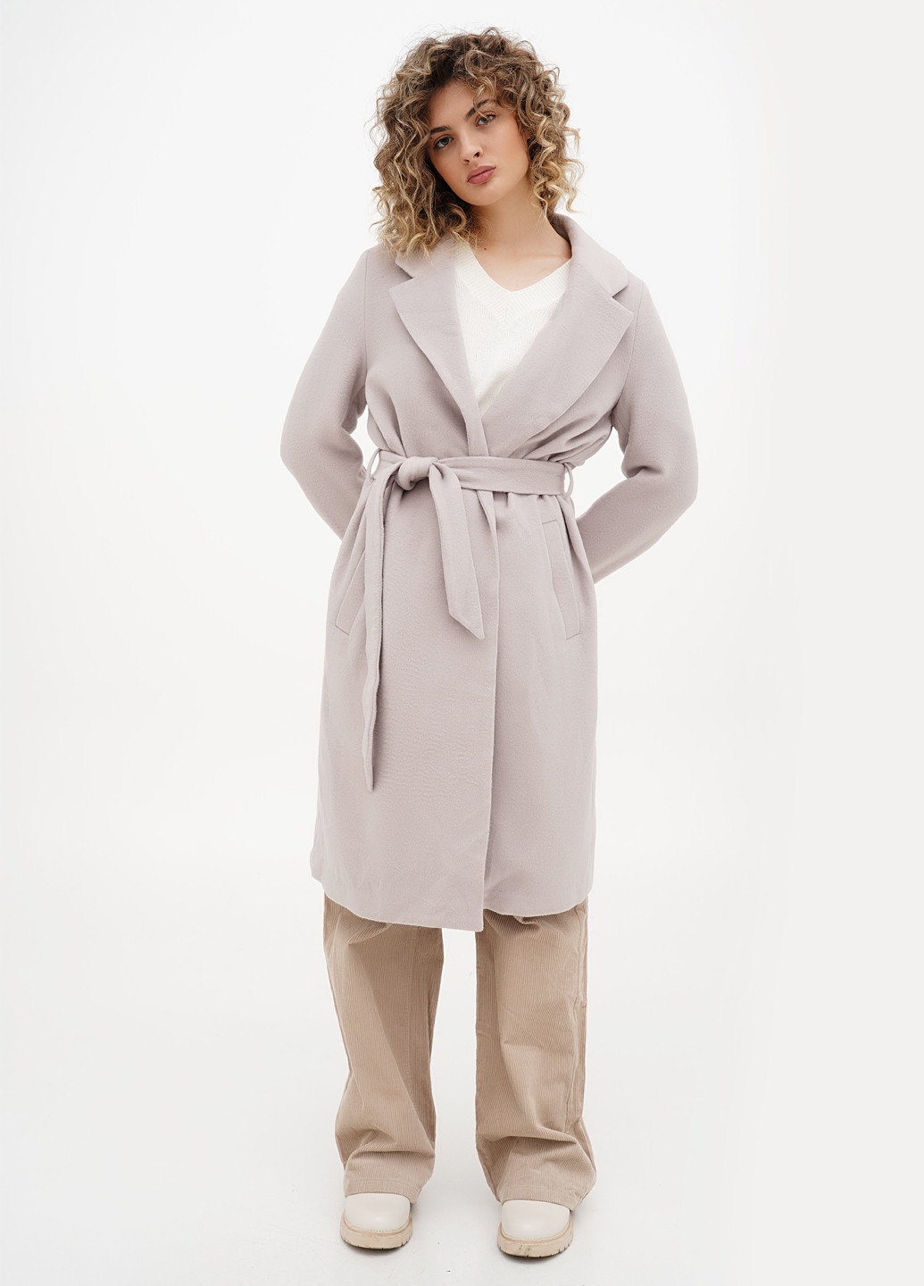 Сіро-бежеве демісезонне Пальто H&M