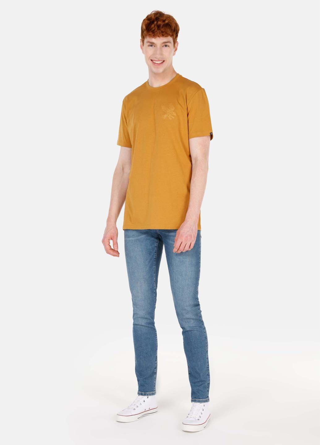 Синие демисезонные слим джинсы Colin's