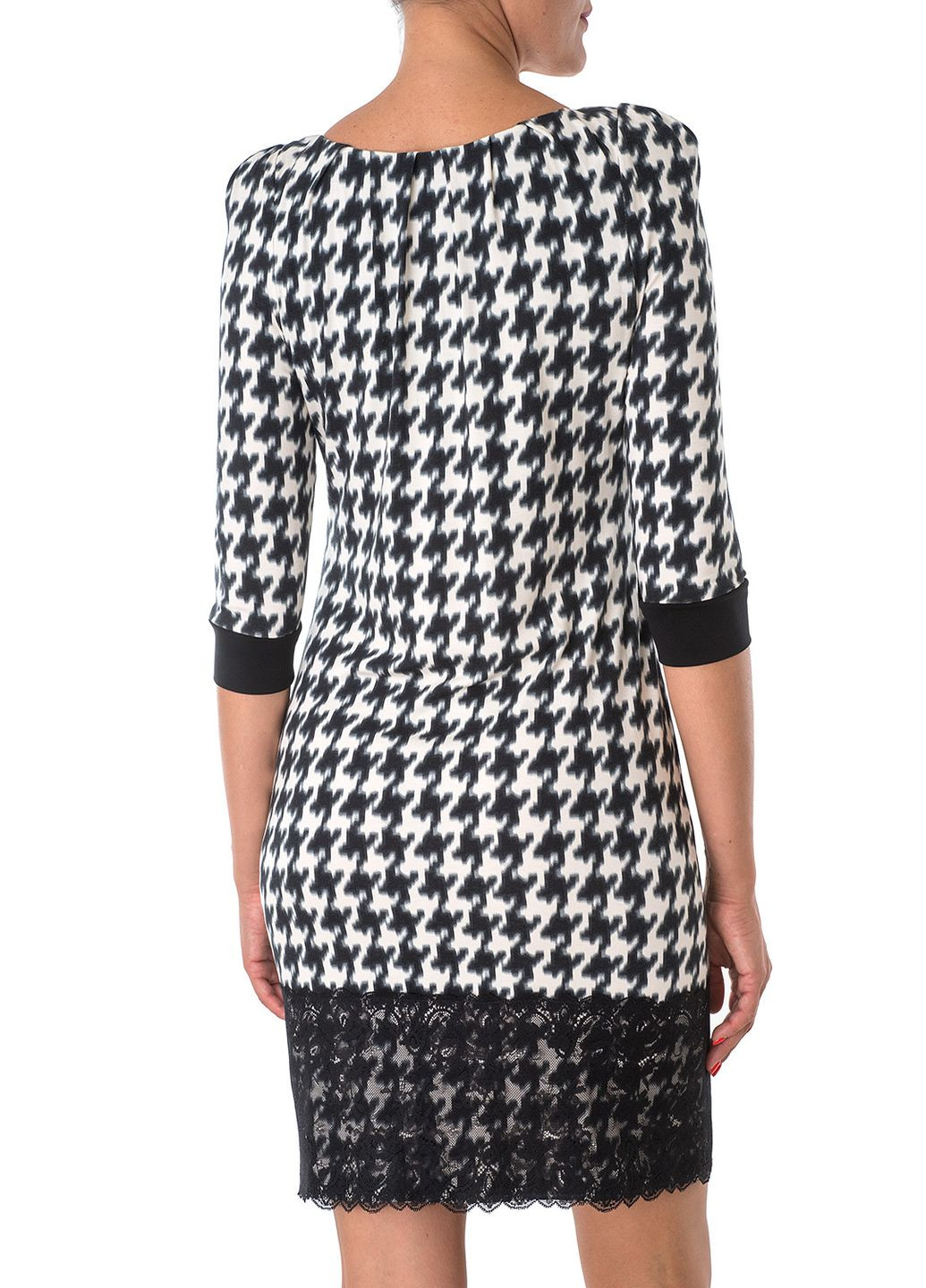 Комбінована кежуал сукня Apanage з візерунком "гусяча лапка"