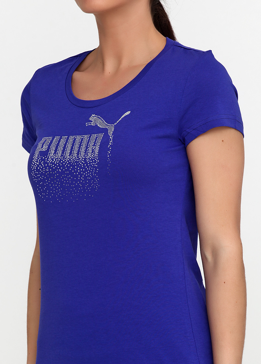 Темно-синяя всесезон футболка с коротким рукавом Puma
