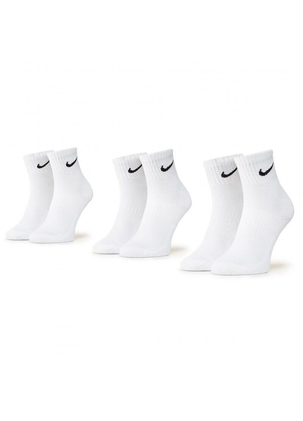 Носки Everyday Lightweight Ankle 3-pack white — SX7677-100 Nike (254342709)