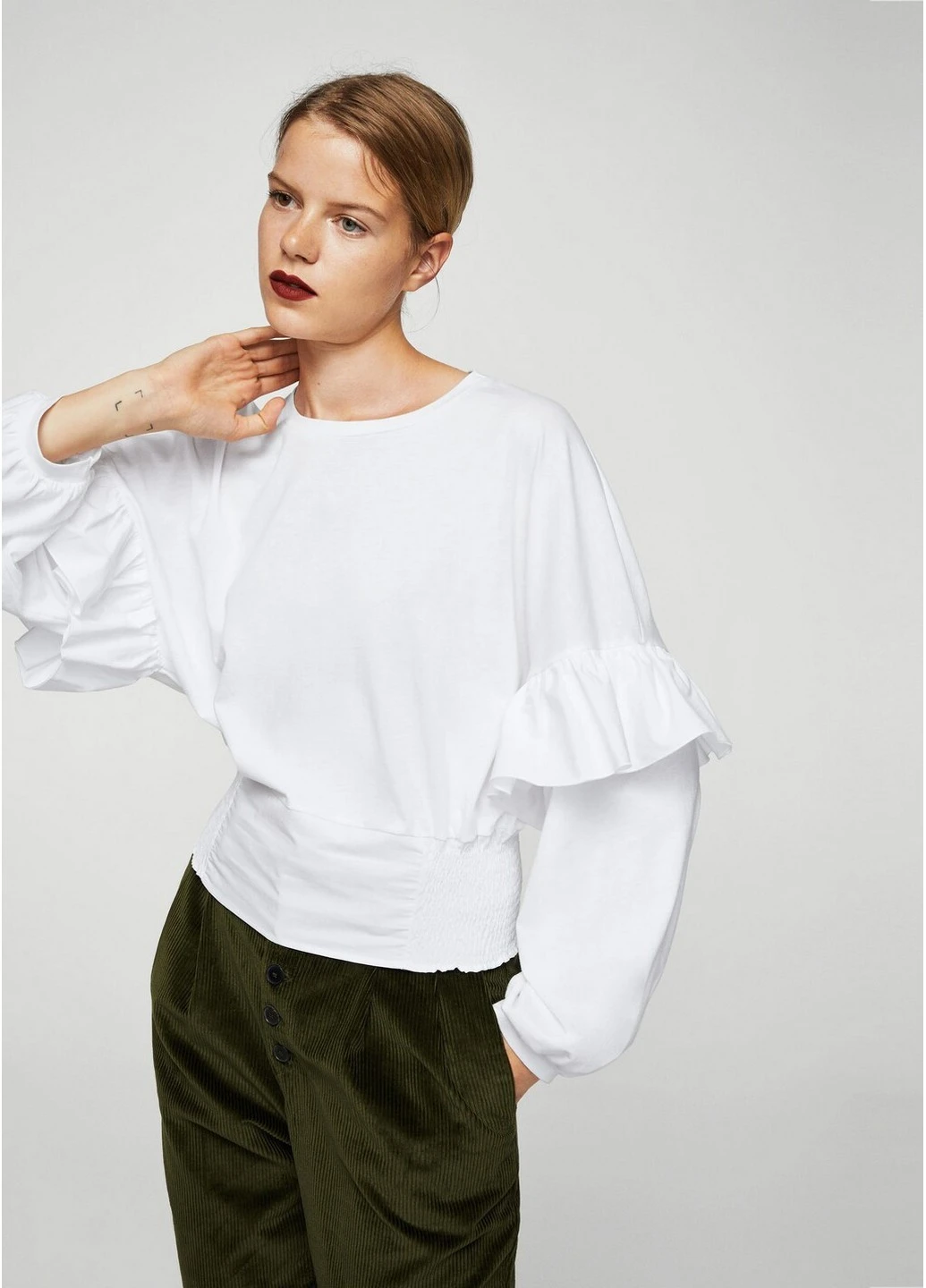 Біла блуза Mango