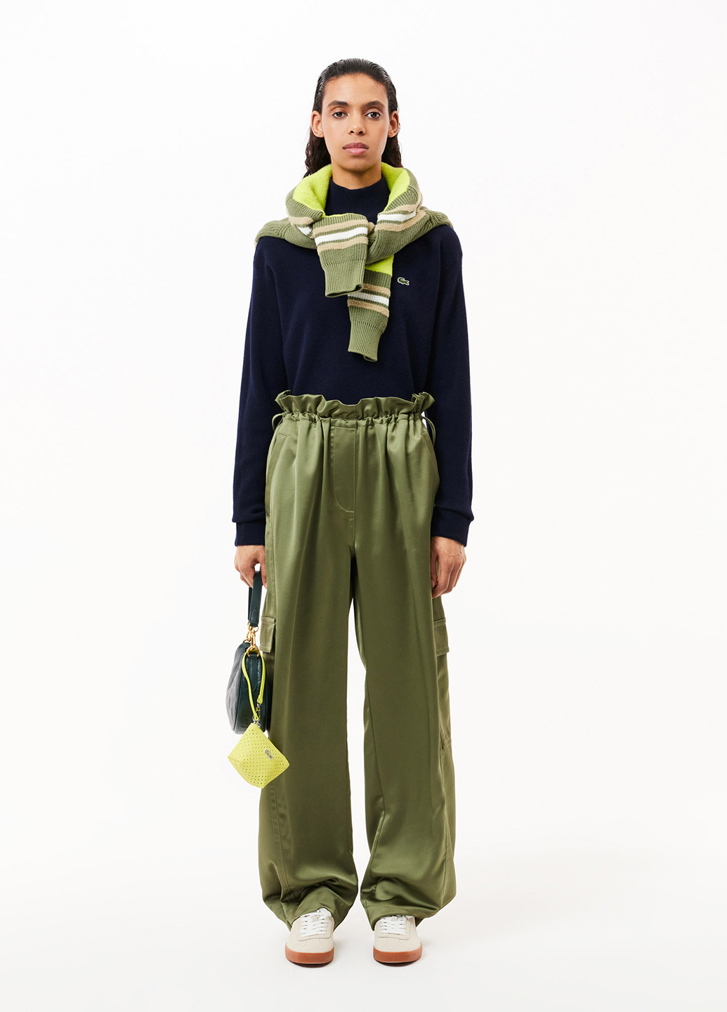 Темно-синій демісезонний светр Lacoste