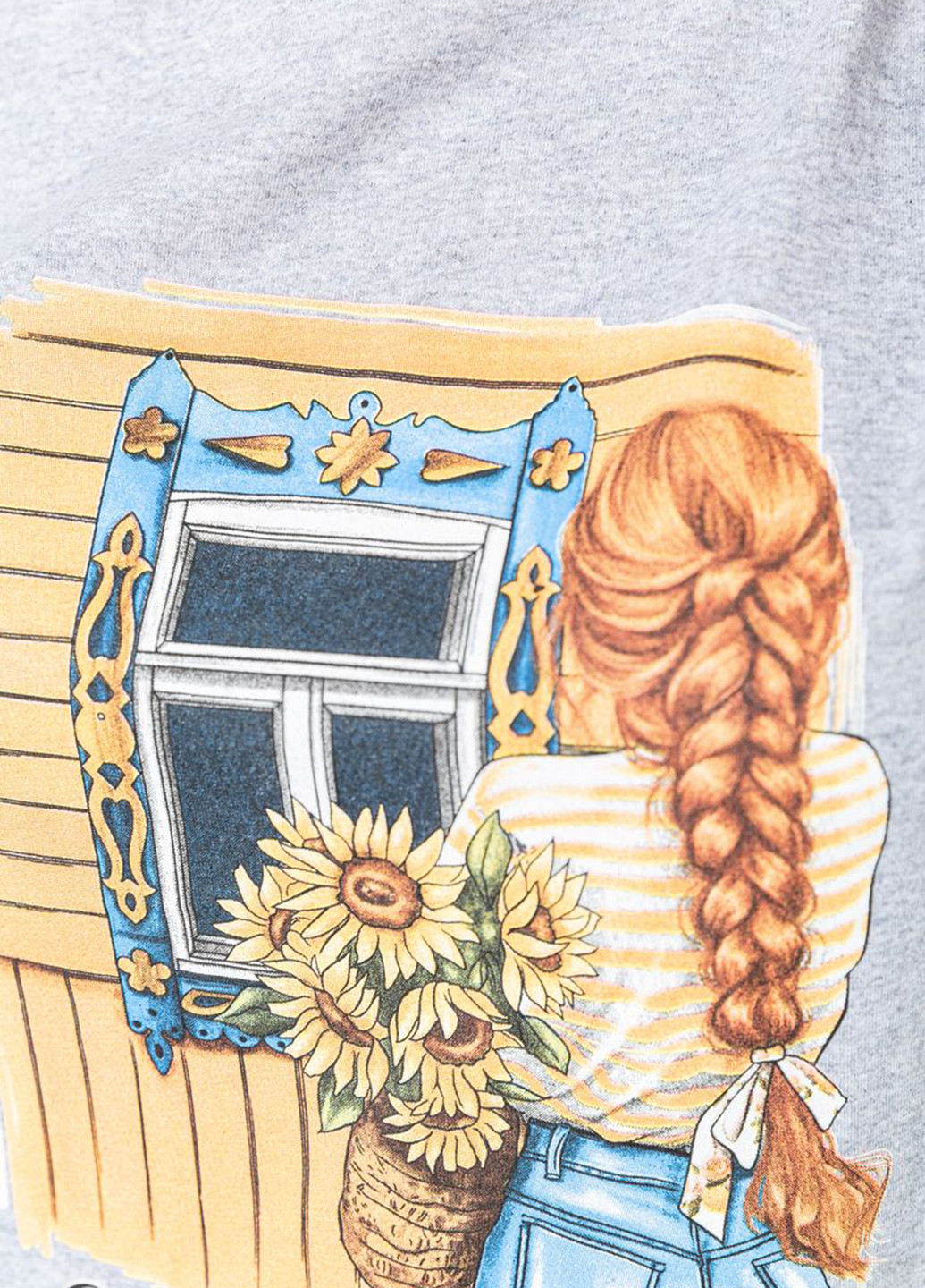 Светло-серая летняя футболка Ager