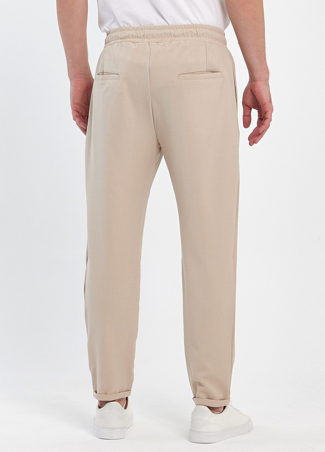 Бежевые кэжуал демисезонные брюки Trend Collection
