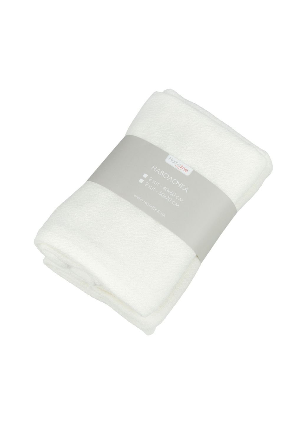 Наволочка набір махрових 40х60см 2 шт. кремовий (162648) Home Line (254013738)