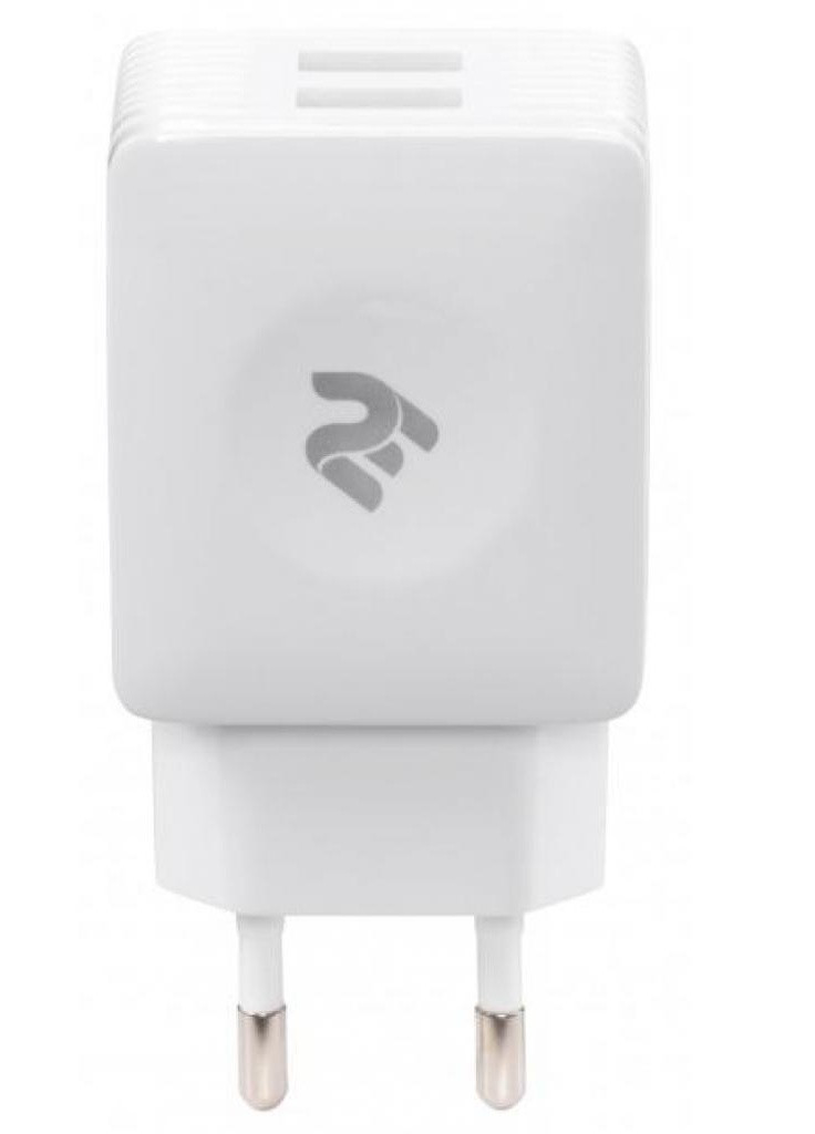 Зарядний пристрій Wall for 2 USB - DC5.0V / 4.2 A, white (-WC4USB-W) 2E (216637820)