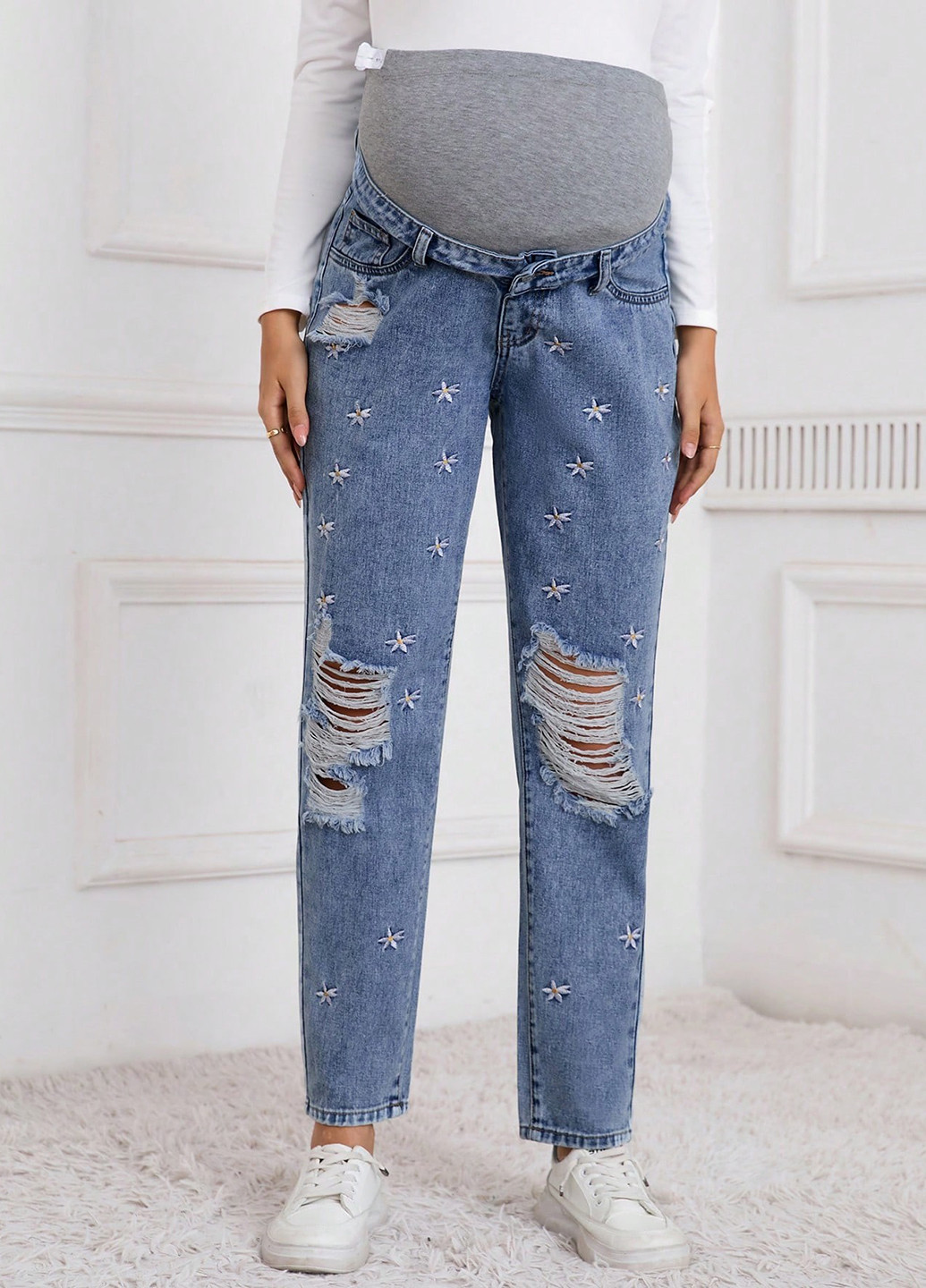 Джинси для вагітних SHEIN - (316506346)