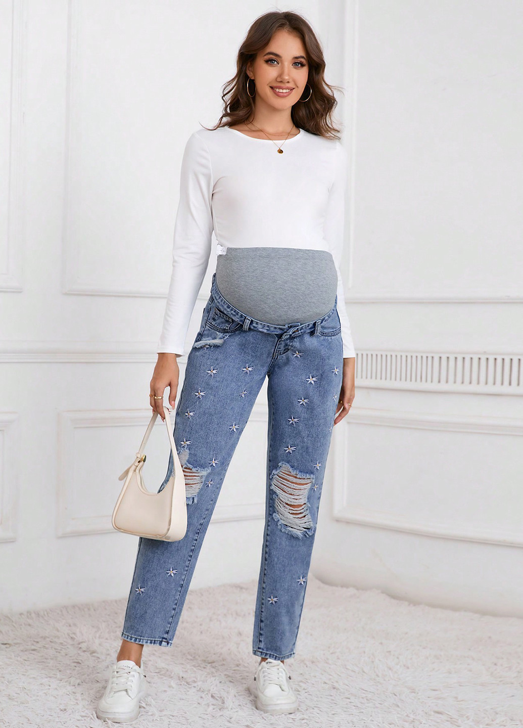 Джинси для вагітних SHEIN - (316506346)