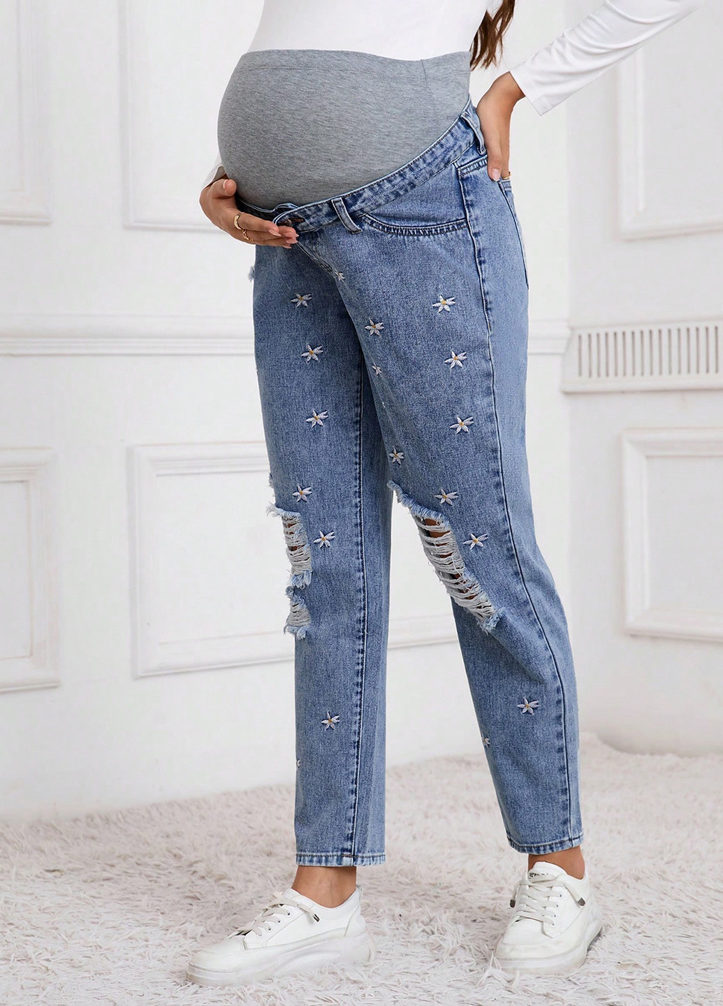 Джинси для вагітних SHEIN - (316506346)