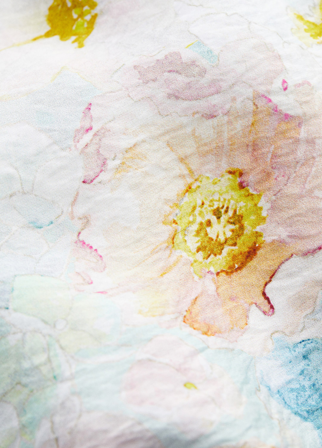 Светло-зеленое кэжуал платье H&M с цветочным принтом