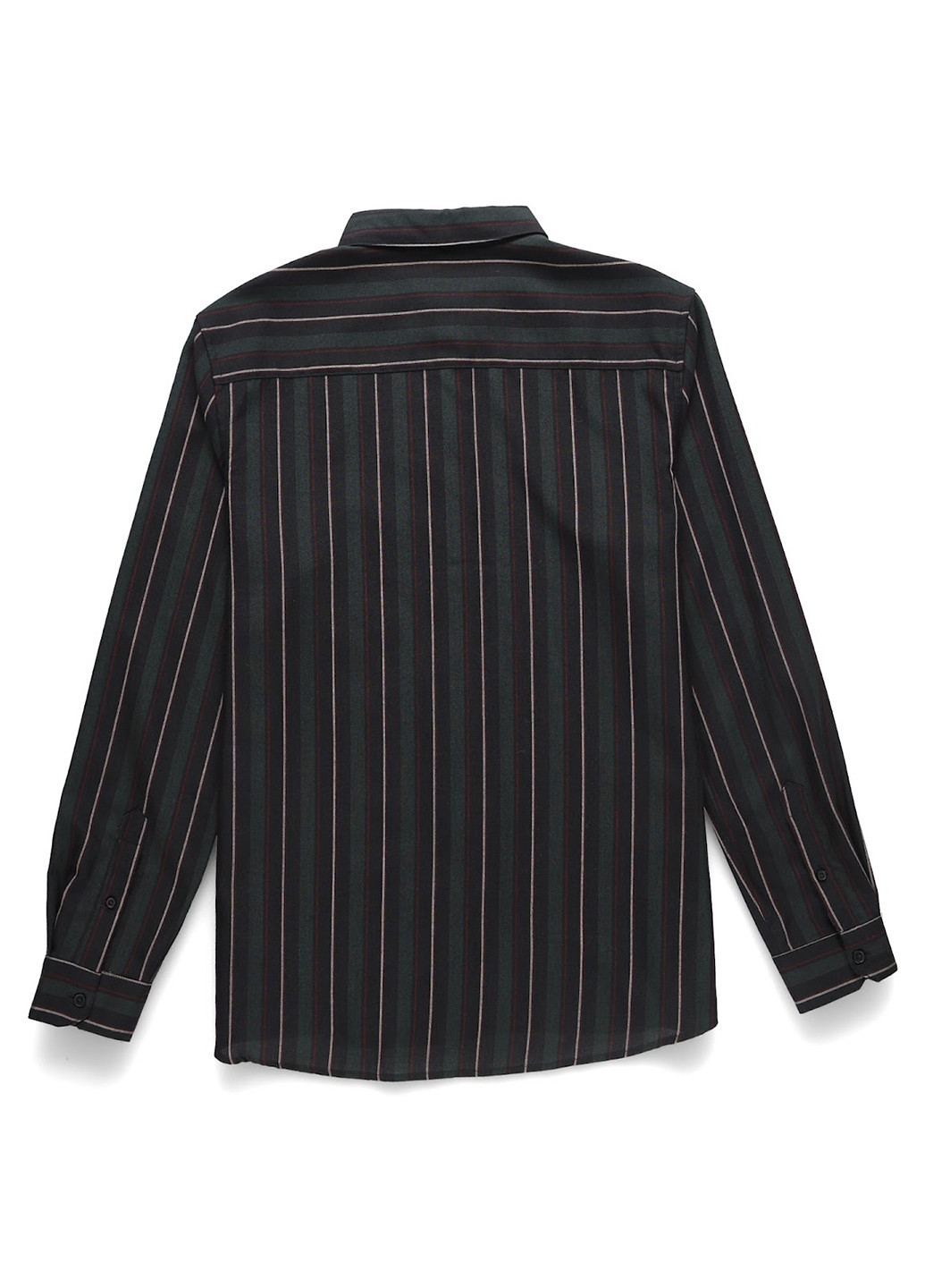 Темно-зеленая кэжуал рубашка в полоску Burton Menswear