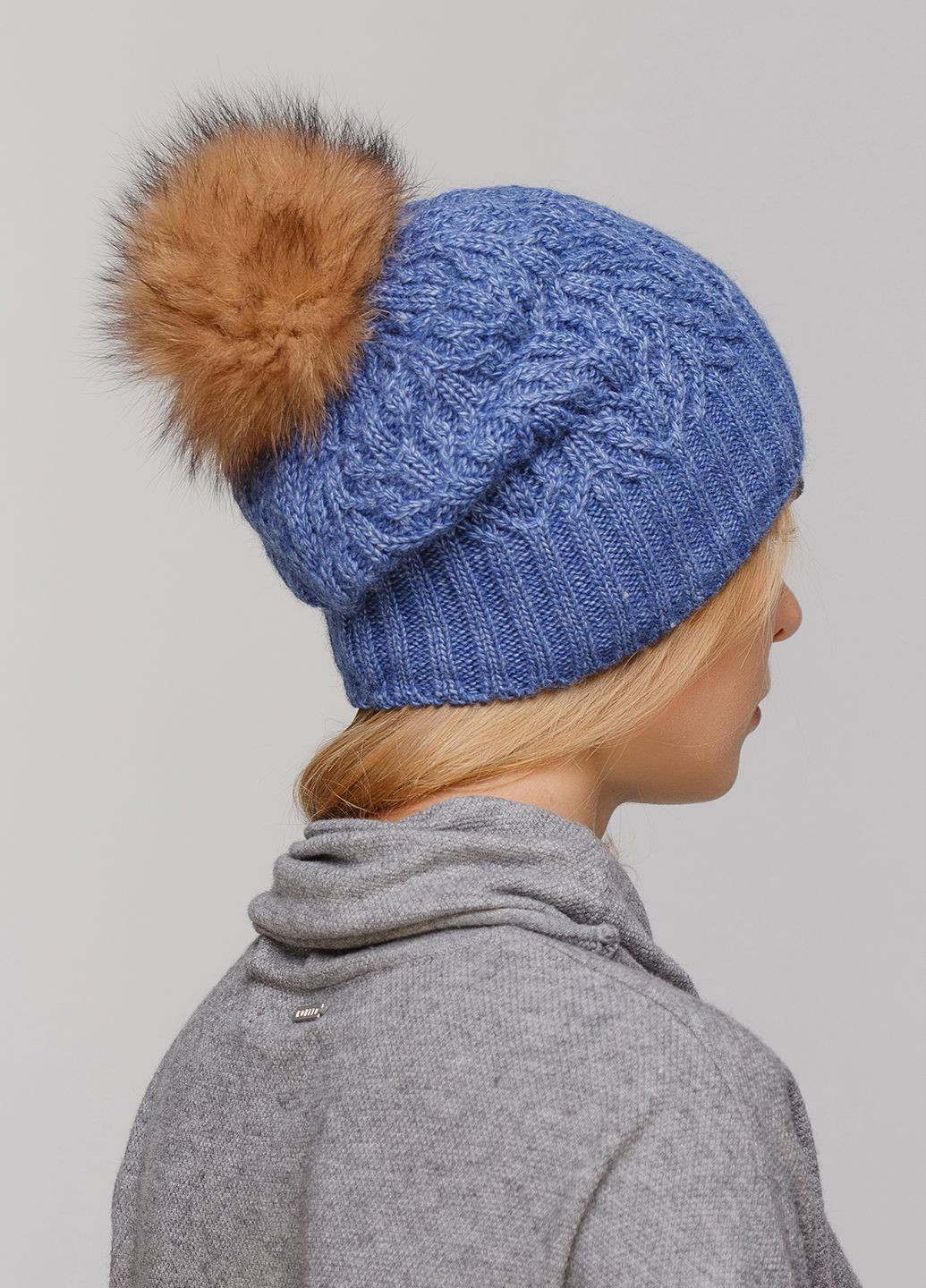 Зимова жіноча тепла шапка на флісовій підкладці 550695 Merlini (249643268)