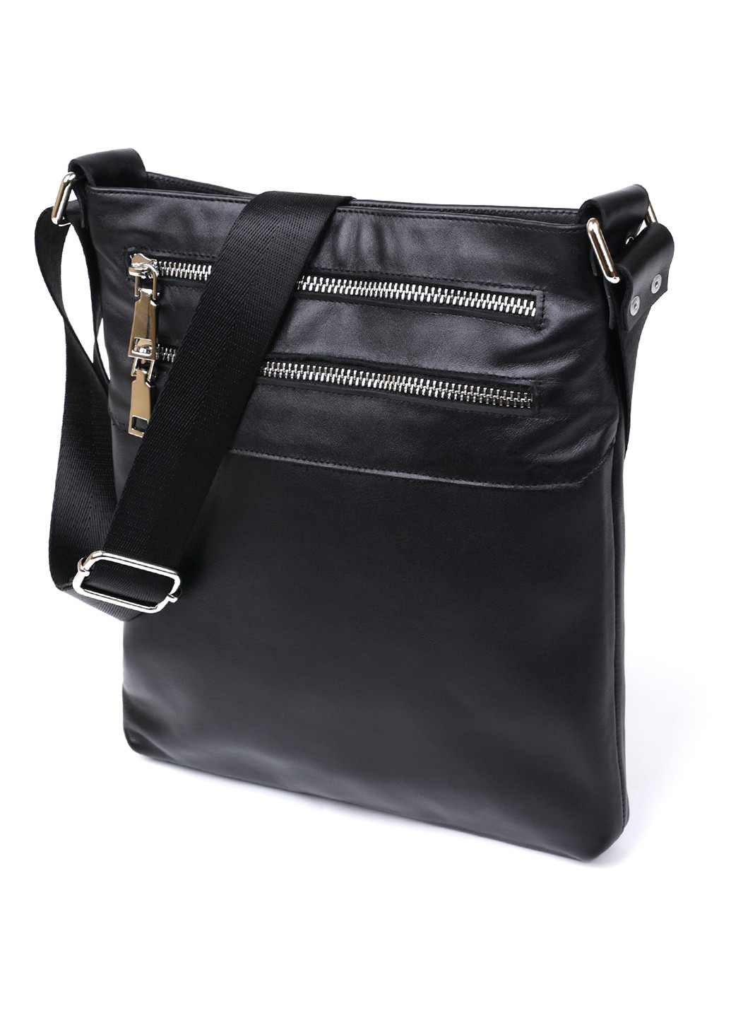 Чоловіча шкіряна сумка через плече 24х26 см Shvigel (253490584)