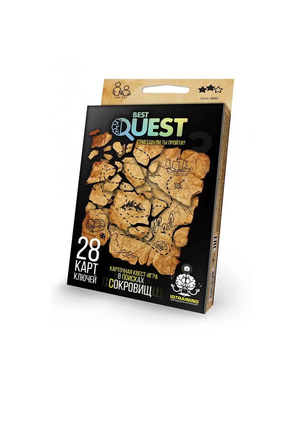 Настільна гра "Quest. В Пошуках скарбів" Danko Toys (143948534)