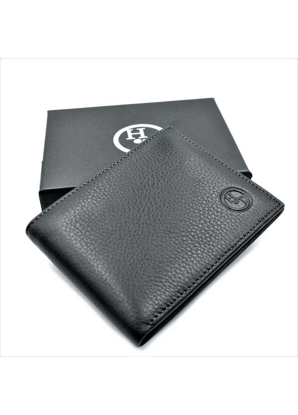 Чоловічий шкіряний гаманець 12х9х2 см H.T.Leather (255709183)